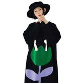 Tulipan Round Neck Long Sleeve Dress